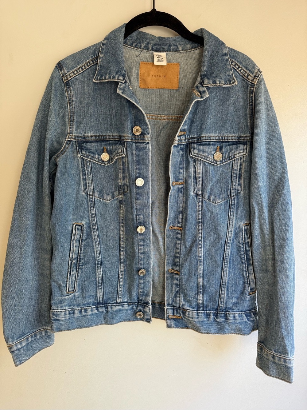 &Denim Classic Light Blue Denim Jean Jacket
